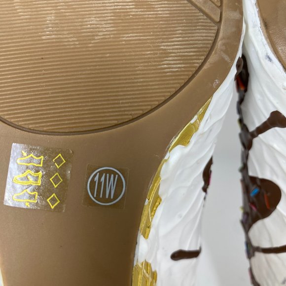 DIRTY LAUNDRY BAKED AND READY BIRTHDAY ICE CREAM HEEL SHOES  SIZE 11W | 3" HEEL - Picture 10 of 14